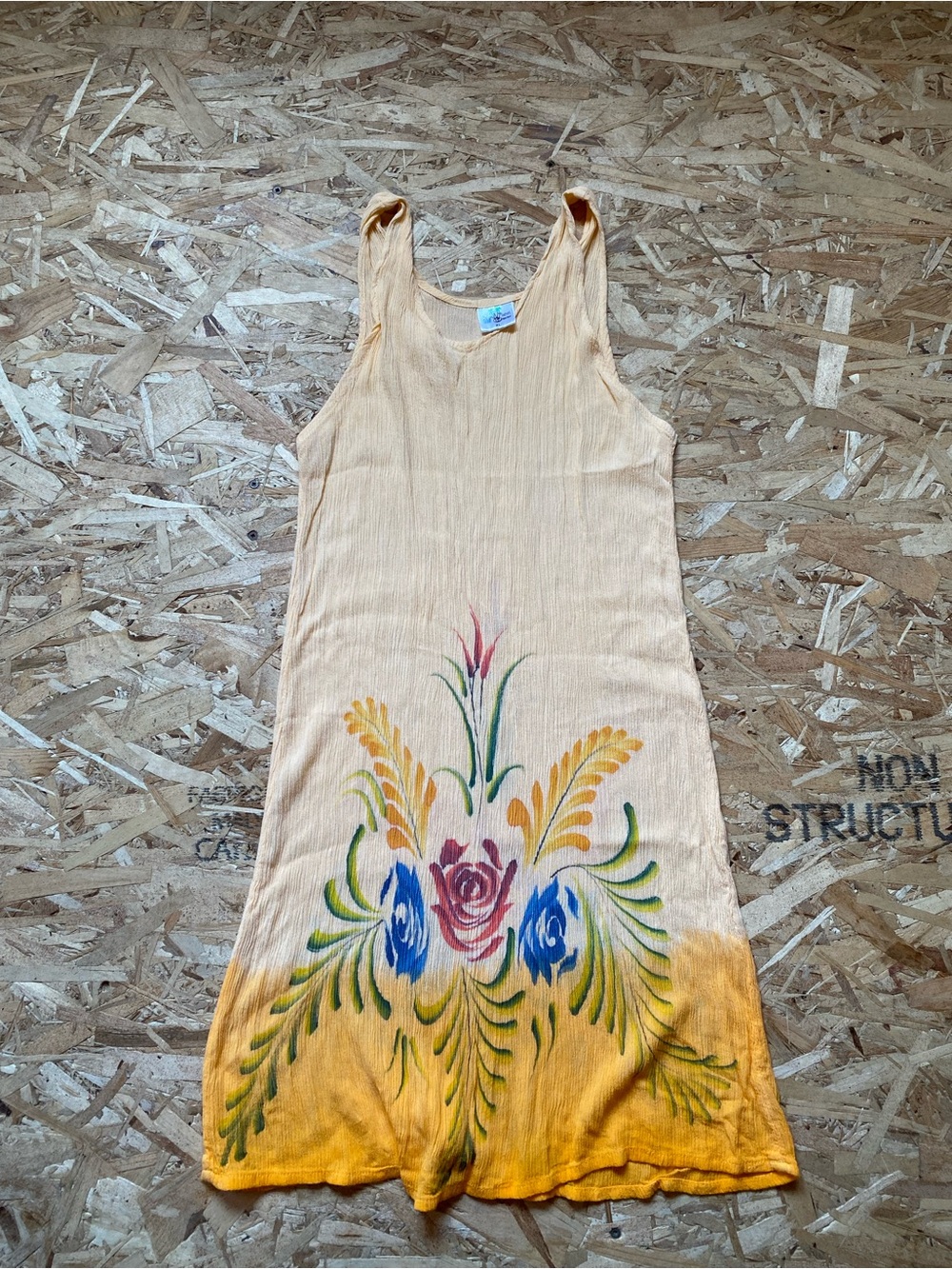 Yellow Floral Midi Dress
